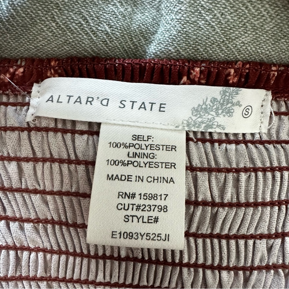 Altar’d State Jasper Floral Bow Dress Small Nwot — image 6 of 6